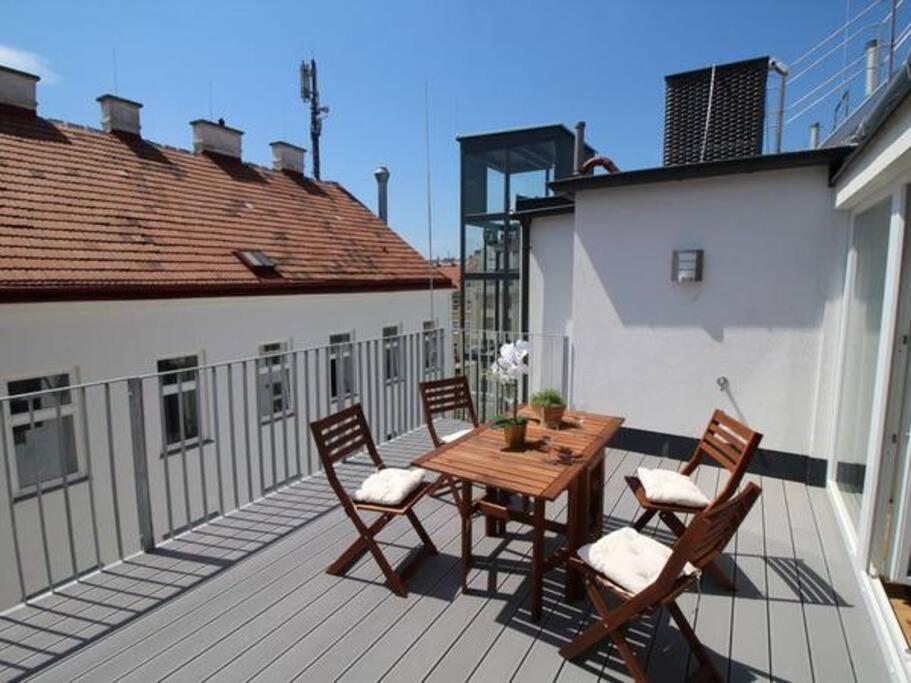 Luxury 2-Floor Rooftop Apartment With Terrace In The City Center Wien Ngoại thất bức ảnh